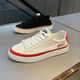 Zapatos de skateboard fsat zapatos planos de lona 2024 zapatos de primavera y verano zapatos bajos zapatos versátiles versátiles versátiles hombres negros oro 40