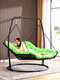Rolling Stuhl Erwachsener Schaukelstuhl Liegestuhl Doppel Hängematte Hang Korb gewebtes Rattan Stuhl Outdoor Swing Stuhl Balkon Erwachsener Gold kleines Hängematte (lila rotes Kissen 13821)