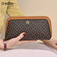 Goldlion Women's Handbag 2025 New Handbag Women's Brand Long Wallet Wallet High-end Luxurious Double Zipper Can Hold Mobile Phone Length 220* Width 115* Thickness 60mm