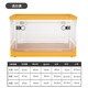 Chenzhi Shangpin folding storage box clothes quilt cover toys books transparent storage box school dormitory wheeled storage box transparent yellow large size