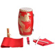 9 12 14 15 cm Lilong Taille Drum Kinder Erwachsener Yangge Big Taille Drum Team Kindergarten kleiner Percussion Instrument Spielzeug 9 cm Golden Dragon Taille Drum (begrenzt auf 1)
