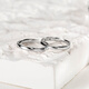 Fanci Couple Rings Silver Open Ring Single Ring Female Silver Birthday Confession Surprise Gift for Girlfriend Simple Love Ring Single Ring