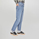 Lee [terminé par Zhang Linghe] 411 confortable haute taille haute pieds droite bleu quotidien de jeans féminins décontractés tendance bleu clair 26 (100-110jin [Jin est égal à 0,5 kg]))