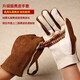 JIANRENSHIJIE literary and play storage bag, suede disc and play gloves, tools, buckskin small bunch pocket, walnut star and moon Rudraksha accessories, a pair of color-blocking gloves
