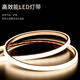 蓝迪莺现代轻奢九鱼图玄关装饰画钟表挂钟客厅走廊过道挂画创意时钟壁灯 SXS3524 50*100cm竖款+钢化膜镜面