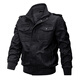 
Military fan supplies outdoor jacket men's autumn and winter pure cotton washing stand collar pilot cotton coat jacket large size plus velvet thickened middle-aged and young special forces tactical clothing 9903 camouflage color (thin style) 150-165Jin [Jin equals 0.5 kg] Suggestion 2XL