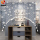 Xiangshangge Crystal Bead Curtain No Punching Bedroom Door Curtain Living Room Partition Porch Aisle Balcony Toilet Bathroom Decoration Hanging Curtain 20 Curved Curtains (Suitable for 0.6-0.8 Meter Width)