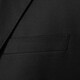 ROMON Men's Business Casual Suit 2025 Autumn New Professional Slim Wool Suit Two-piece Men's Black Two-piece Suit S