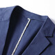 Walker Shop casual suit men's spring and summer thin micro-elastic luxury business suit middle-aged and young people's anti-wrinkle-free stool jacket Blue XL (180) Recommended 145-160Jin [Jin equals 0.5 kg]