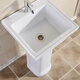 Lfte balcony ceramic column laundry pool household small laundry sink vegetable sink bathroom courtyard laundry basin sink 915 single basin, (column not included)