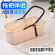 Xiaodeng mop pool thickened plastic mop pool household simple wash mop mop pool with under-drainage HFH large - single barrel + filter plate (khaki color)