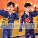 Disney Boy Pyjamas Sommer langärmeliger Junge mittelgroße Kinder mittelgroße Kinder Cartoon Dinosaurier Frühlings- und Sommerklimaanlage Home-Kleidung Kinderanzug Dünn 1049 Rotmefee + 1051 Red Ultraman 14 Größe [Höhe 130-140]