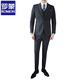 Romon (Romon) Suit Light and Simple traje de traje de gran tamaño para hombres de un traje de gran tamaño que desplazaba el traje formal Groom Guapo Wedding Vestido de boda Men Caramelo Color Traje + Chaleco + Pantalones + Camisa Negra y Tie XL (52)