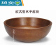 Sour jujube wood Western large-sized whole wooden bowl rice bowl vegetable bowl soup bowl noodle bowl salad fruit noodle restaurant whole wooden whole wooden diameter 27-28*8cm flat western large