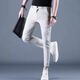KuRenTou pants men's summer nine-point pants men's casual pants Korean style trendy slim fit small feet 2025 new 9-point men's pants CJ9905 dark gray 28
