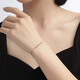 Ming Brand Jewelry 18K Gold Ball Bead Bracelet Rose Gold Luckyball Women's Plain Chain Simple Bracelet CSK0086 Pricing Approximately 16+2 cm Approximately 0.58-0.66 g