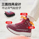 Zulijian elderly shoes winter plus velvet graphene warm shoes 2393203J burgundy-women 37