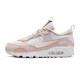 Nike (NIKE) women's shoes spring new sports shoes AIR MAX air cushioning shoes cushioning shoes low top transparent DM9922-104 white light pink rose red 38