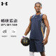 UnderArmour sports suit men's basketball uniform quick-drying T-shirt new training running suit fitness vest shorts combination 23500101-408+23500201-408L (recommended weight 140-160Jin [Jin equals 0.5 kg])