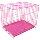 Dog cage, small dog puppy cage, Teddy dog cage with toilet, indoor and outdoor large cat cage, rabbit cage, dog fence, standard 50*35*40 (black) cage + tray