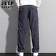 Jeep Spirit Jeep Casual Pants Мужские весны и лето брюки с прямыми ногами мужская многосайна рабочая одежда мужская брюки темно-серая xl
