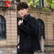 
Piercardan's new winter wool double-sided tweed coat coat for men's autumn and winter thickened short lapel coat casual black S