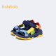 Balabala children's shoes children's sports sandals for boys and girls soft sole breathable summer new medium and large children's adjustable shoes Chinese blue 8050127 size (foot length 16.5/inner length 17.1)