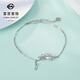 Caibai Jewelry Platinum Bracelet Pt950 Platinum Simple Fashion Leaf Bracelet Price BJ Platinum Bracelet About 2.64g About 16cm