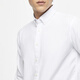 YOUNGOR long-sleeved shirt men's Oxford spinning shirt bamboo pulp fiber Oxford spinning elastic comfortable comfortable breathable VLNX139827BKA white 41