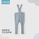 Youqi baby weightlifting pants spring and autumn large PP socks for men and women baby pantyhose infant high waist belly protection suspender socks off-white L recommended 1-3 years old