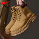 
Huili Martin boots men's shoes new summer British style shoes men's couples work boots outdoor yellow boots hiking boots camel color [add a pair of insoles] 40