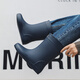 Zapatos de lluvia de tubo de tubo de moda de Bainiko zapatos de pesca impermeables al aire libre para hombres cocina anti-slip desgaste zapatos de lluvia resistentes a los zapatos de agua al aire libre zapatos de goma de trabajo