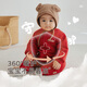 Rabbi baby clothes newborn full-open jumpsuit baby autumn and winter red New Year home romper red 73