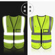 Lei Shixing Reflective Vest Construction Construction Safety Vest Environmental Sanitation Road Workers Fluorescent Clothing Express Customized Printing LOGO Fluorescent Green Pocket Style One Size