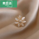 MUSIYU small brooch with bow on chest, no-seam shirt, anti-exposure button, versatile pin 14# bow pin
