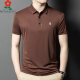 Mengtejiao Herren Sommer kurzärmeligte Maulbeer-Seiden-Lappel-T-Shirt mit mittleren Alters im mittleren Alter mit hohem T-Shirt-T-Shirt-T-Shirt-Polo-Hemd 13562 Purple 165/m [Vorgeschlagen 100-115jin [Jin gleich 0,5 kg]]]