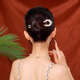 Persia New Chinese Style Bead Hairpin Women's Hairpin Golden U-shaped Hairpin 2025 New Exquisite High-end Hairpin Headwear Beaded U-shaped Hairpin