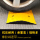 Baige rubber speed bump thickened slope buffer belt highway road surface ramp car speed limit ridge 100*30*3cm