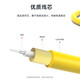 毕亚兹电信级光纤跳线 ST-ST单模单芯5条装 5米 9/125低烟无卤环保外被 收发器尾纤 jx2