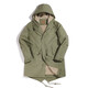 Maden workwear American retro M51 fishtail windbreaker military coat parka clover cotton jacket mid-length jacket hooded men military green (slim fit) M