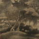 The ancient landscape painting scroll of Gaoke Gongyun Mountain in Yuan Dynasty literati replica ancient Chinese hanging paintings Yuan Huang Gong looking at the secluded residence of the rocks and valleys 12240 30X80 cm (spraying heart size) Rice paper material (spraying heart