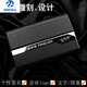 MZXM德国进口品质名片夹男士女式时尚商务名片盒高档随身大容量可定的 黑色【L-1款】