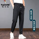 Woodpecker High Elasticity Men's Pants Ice Silk Sports Trousers Men's Summer Thin Harem Pants Loose Casual Pants Men's Pants Quick-drying Ice Silk Medium Gray M Recommended 105-126Jin Jin equals 0.5 kg to wear