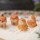 
Lu Shanwu wood carving ornaments creative gift hand cute desktop office worker ornaments girl heartfelt holiday birthday gift handmade wood carving ornaments-cat [wooden box]