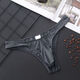 Gorgeous gun bullet separated sexy underwear men's thong sexy large size men's u convex pants M pink