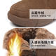 Lingfeng 2023 new snow boots for women, non-slip, super thick, flat-soled large-size women's shoes 41-43 top layer cowhide matte single shoes for women, black cotton boots 43