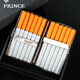 Príncipe japonés Príncipe cigarrillo para cigarrillos gruesos con tangcao de alta gama Tangcao Incienso tallado tallado anti-presión y clips de cigarrillos a prueba de humedad de almacenamiento 12 piezas YHC12101 Tangcao plateado de una sola cara 12 piezas gruesas cigarrillos gruesos