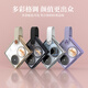 皮皮壳适用华为pocket 2手机壳宝盒pocket2防摔全包高端保护套折叠屏手机电镀铰链超薄防摔轻奢真皮手带 Pocket2[夜光银]全包防摔·手带式支架