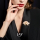 Les nouveaux vêtements pour femmes haut de gamme chinois de Jay, accessoires de corsage, cadeaux d'anniversaire pour les mères, la Saint-Valentin, broche Pearls d'eau douce (Kyokura / livrée à proximité)