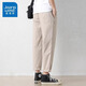
Jeanswest casual pants men's spring and summer new trendy loose versatile nine-point men's pants thin cotton teen straight-leg pants 9904 gray-green L
